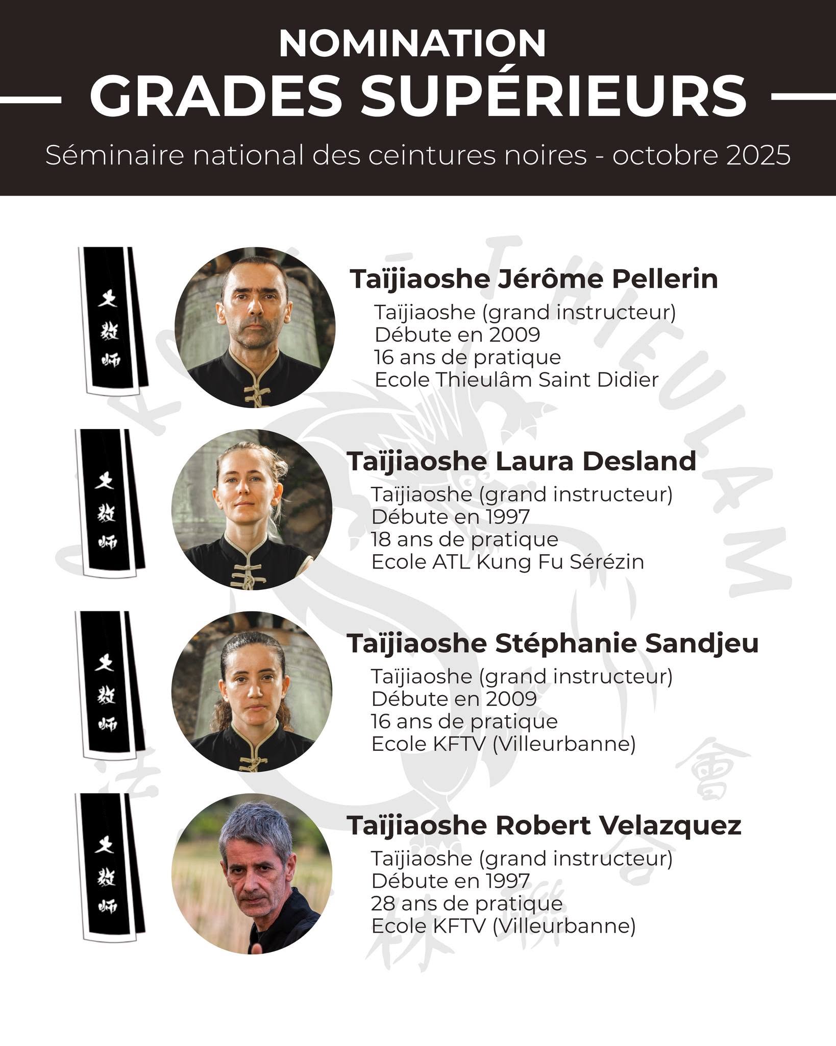 Séminaire national des ceintures noires — Salavas 2025