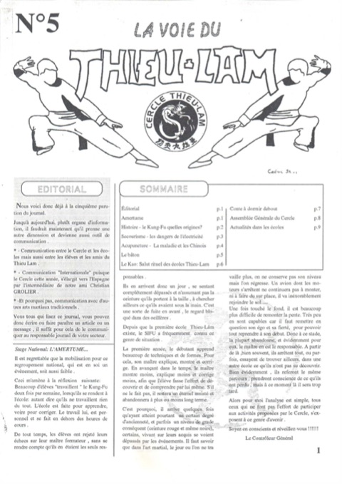 Aperçu de la page 1 — La voie du Thieulâm n°5