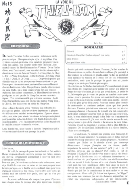 Aperçu de la page 1 — La voie du Thieulâm n°15