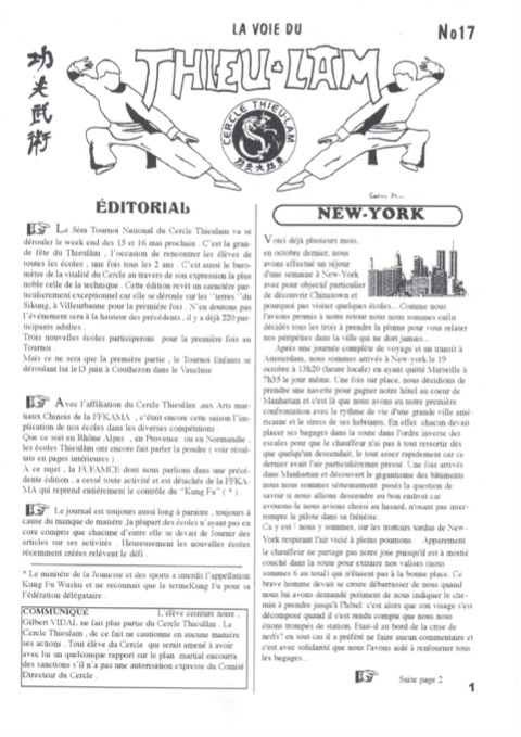 Aperçu de la page 1 — La voie du Thieulâm n°17