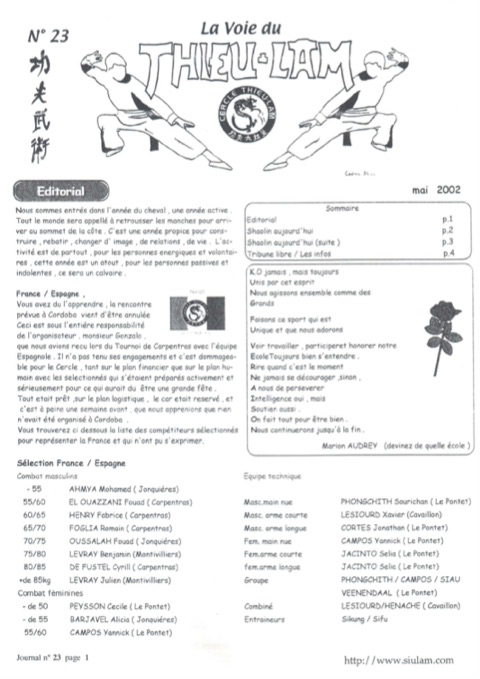 Aperçu de la page 1 — La voie du Thieulâm n°23